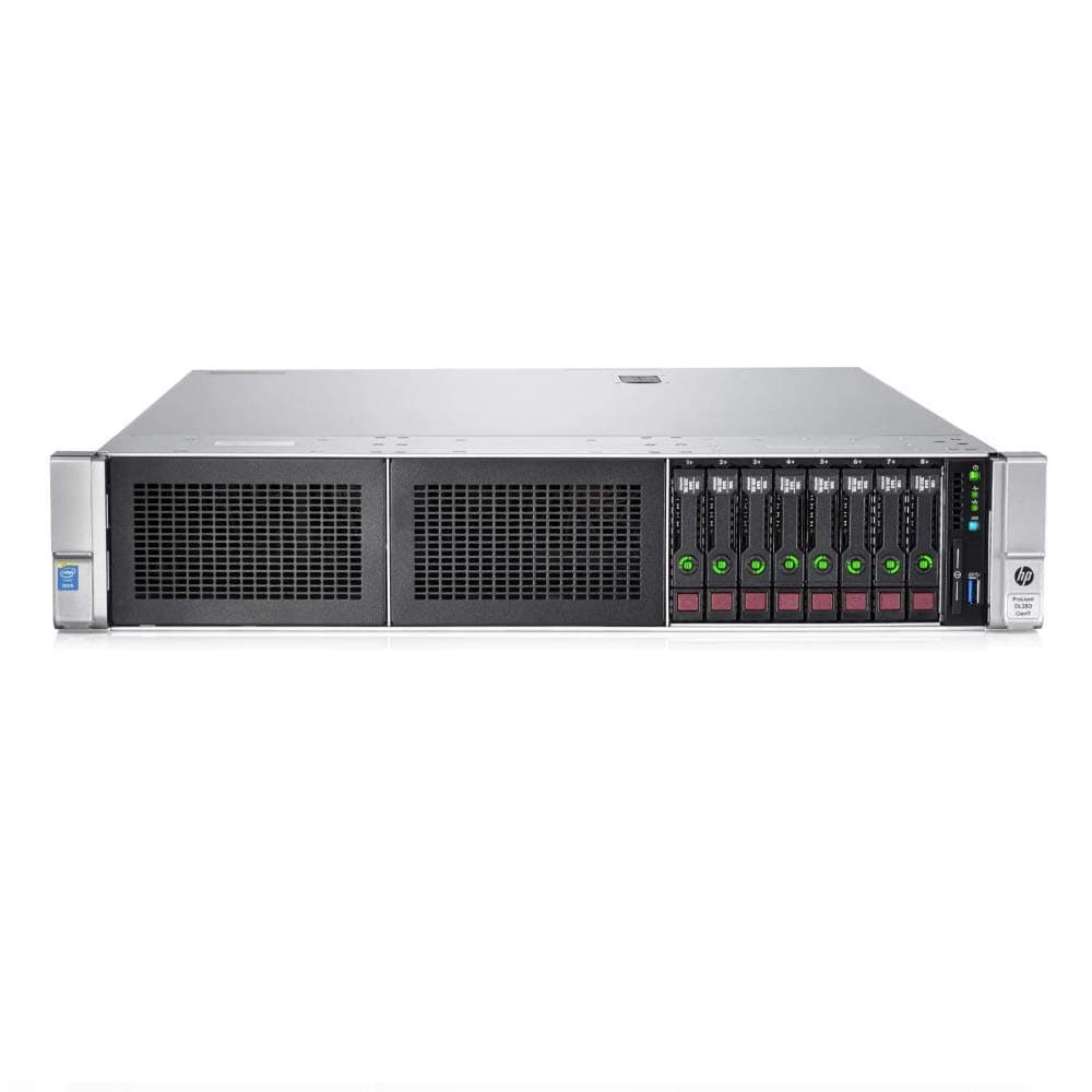 HP Proliant DL380 Gen9 8B SFF, 2X Intel Xeon E5-2690 v3 2.6Ghz (24-cores Total), 256GB DDR4, 8X 1TB SAS 10K HDD’s, P440ar 2GB FBWC 12Gb/s SAS RAID, Windows Server 2019 (Renewed)