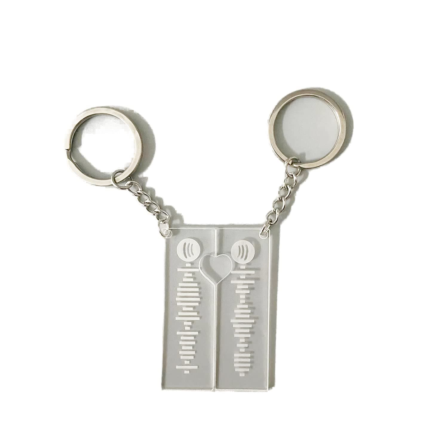 IncrizmaPersonalized / Custom Engraved Music Spotify Keychain, Spotify Scan Code Keychain Personalized Spotify Code Keyring for Friends Couples