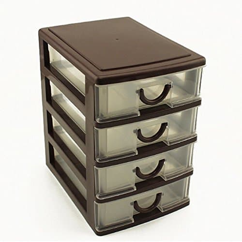 New 2/3/4 Layers MINI DESK DRAWER Storage Trays Office Organiser Jewellery Box (3-Layer)