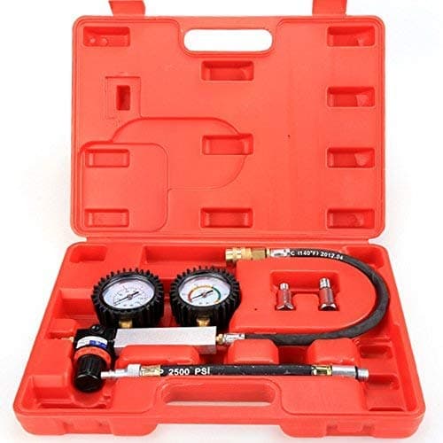 New Heavy Tu-21 Cylinder Leakage Leak Detector Engine Compression Tester Gauges Set