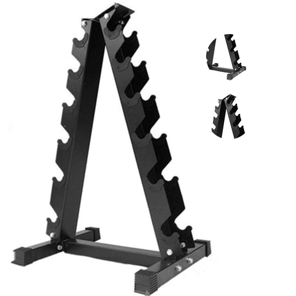 Dumbbell Racks household small multi-layer multi-layer storage weight lifting tower (Color : Black, Size : 60 * 47 * 97cm)