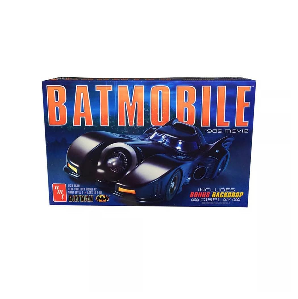 AMT 1/25 1989 Batmobile Plastic Model Kit,Black, 0.5 Liters