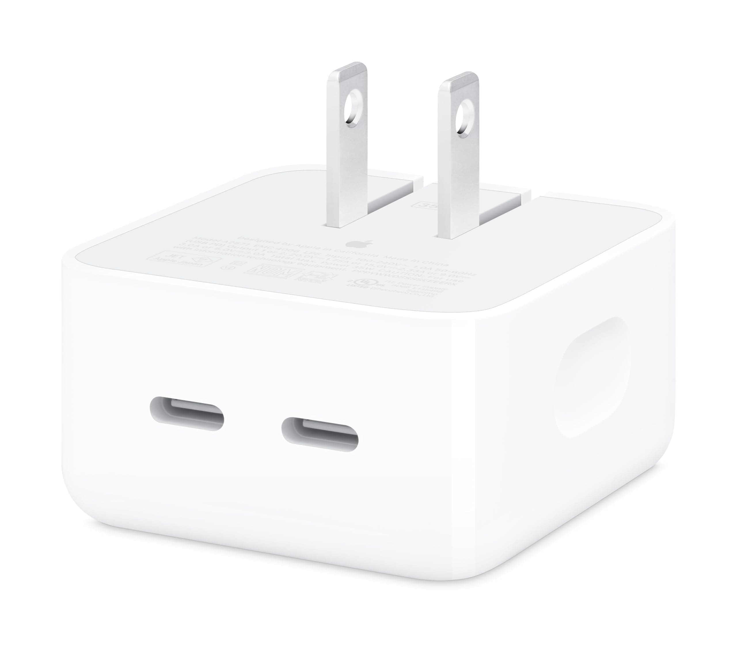 35W Dual USB-C Port Compact Power Adapter: Fast and Convenient Charging, Type C Wall Charger