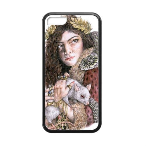 MakersHouse Laser Technology Printed Lorde iPhone 5C Case Cover Rubber(Black)