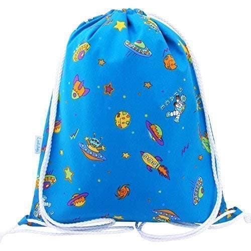 Kids Space Swim Bag Drawstring Backpack PE Bag