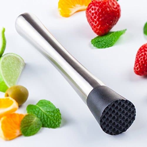 Obooum Drink Muddler and Drink Guide-Crush Smash or Muddle for Perfect Mixed Drinks and Infused Beverages