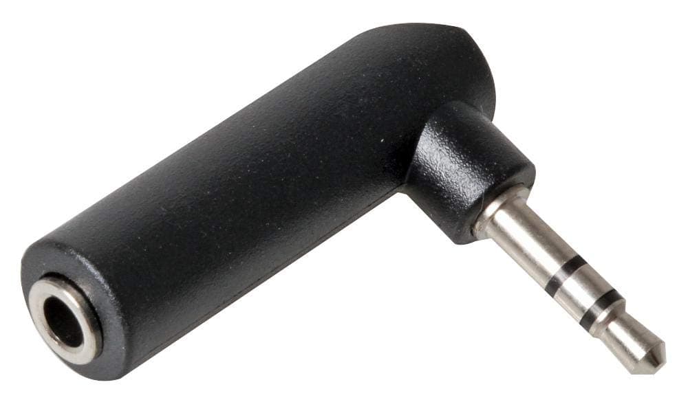 3.5mm Jack to 3.5mm Right Angle Jack Stereo Adaptor