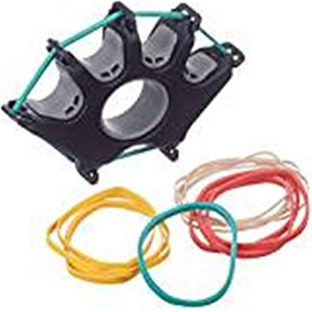 Hand exerciser - finger strengthener CanDo Digi-Extend, 1 basic unit, 14 resistance bands (very very light to medium)