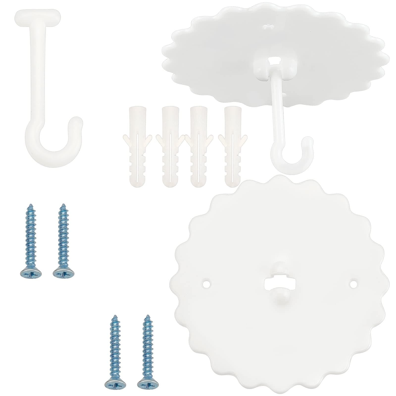 GORGECRAFT 2 sets ceiling mosquito net hooks, bunk bed hanger hook, super glue canopy, bed hooks for hanging mosquito net