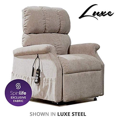 Golden Technologies Comforter PR-505 Infinite Position Zero Gravity Lift Chair Recliner, Luxe Steele, Medium