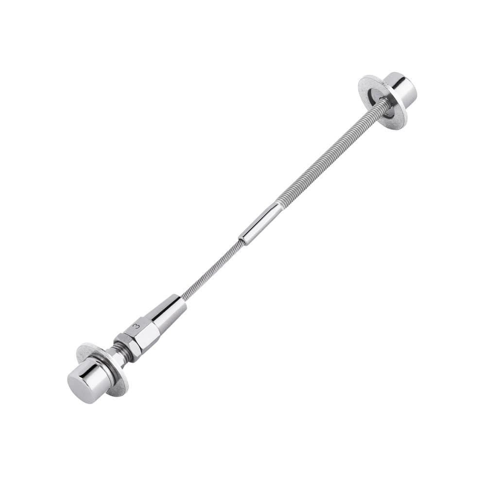 Stainless Steel Cable Quick Lock No Swage Assembly Type 1 for 1/8 Inch Wire Rope Cable for Wood Post on Rail Deck (45 Feet)