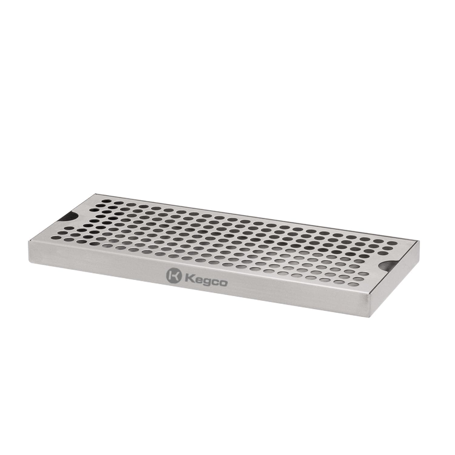 Dp-125-D Surface Mount Drip Tray with Drain, 12", Stainless Steel