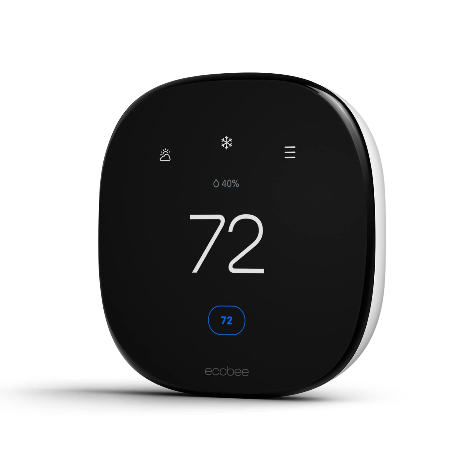 Ecobee Smart Thermostat Enhanced 6th Gen Without Sensor Black EB-STATE6L-01
