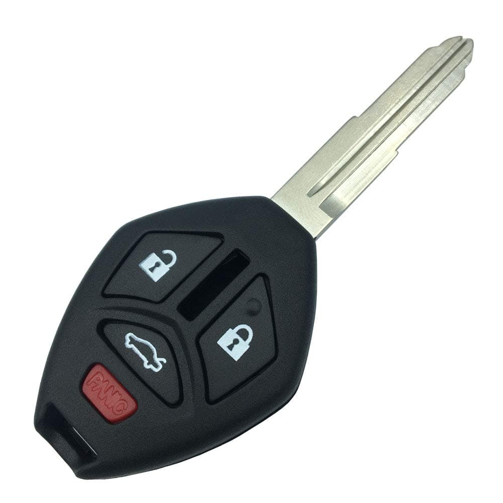 Keyless Entry Remote Uncut 4 Buttons Key Fob Case Shell for Mitsubishi Eclipse Lancer Endeavor Galant Outlander (No Chips)