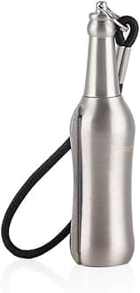 Permanent Match Keychain, Waterproof Matchstick Fire Starters Portable Camping Lighter with Flint Metal Matchstick for Outdoor Emergency Survival Camping (Silver)