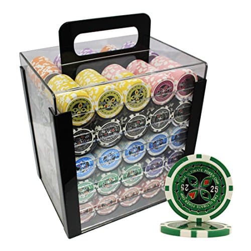 MRC 1000pcs Ultimate Poker Chips Set with Acrylic Case Custom Build
