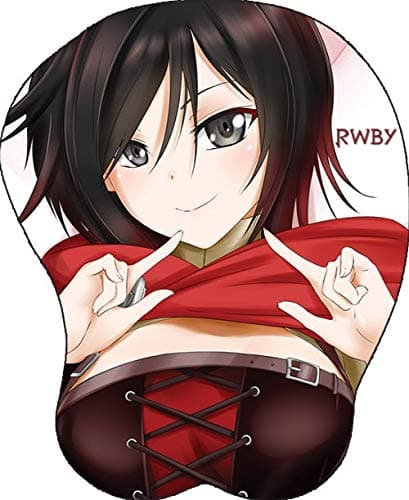 WallScrollPosters RWBY Anime Featuring Ruby Rose Oppai Mouse Pad