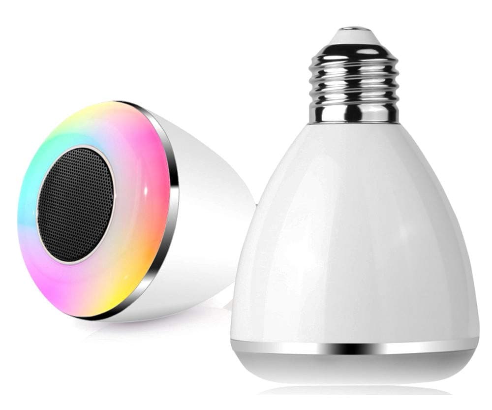 SPEQ Bluetooth Smart LED Bulb SP-233 with Wake Up Function LED + Music and adapter on E14 [Energy Class A++]