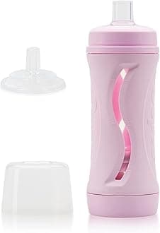 EST 2020 BABEEHIVE FINE BABY GOODS Subo Non Squeeze, No Mess Food Bottle - Starter Set (Pink)