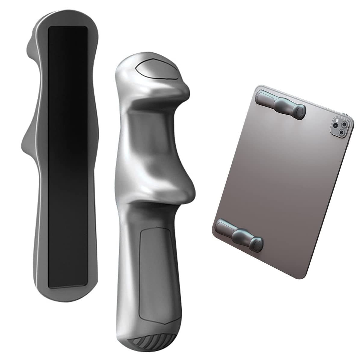 ECVV Mobile PUBG Game Controller For Ipad Tablet, Six Finger Gamepad Joystick Continuous Click, Sensitive Shoot Aim Grip Trigger Switches Joystick