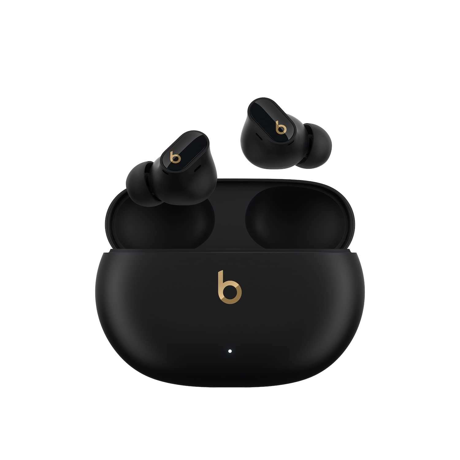 Studio Buds + | True Wireless Noise Cancelling Earbuds, Enhanced Apple & Android Compatibility, Built-in Microphone, Sweat Resistant Bluetooth Headphones, Spatial Audio - Black/Gold