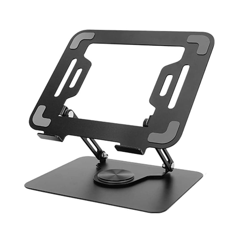 Algasan Laptop Stand for Desk with Adjustable Height and Angle，360° Rotation PC Stand,Notebook Bracket for All Laptops (Black)