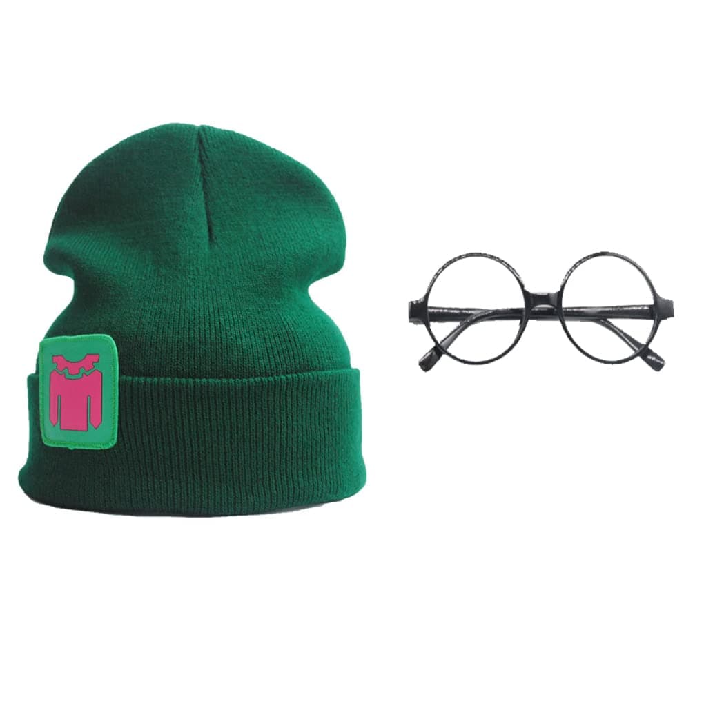 P1PSZKilljoy Hat Game Kill Joy Beanie Cosplay Cap Killjoy Costume Green Knitted Hat Halloween, Green, M