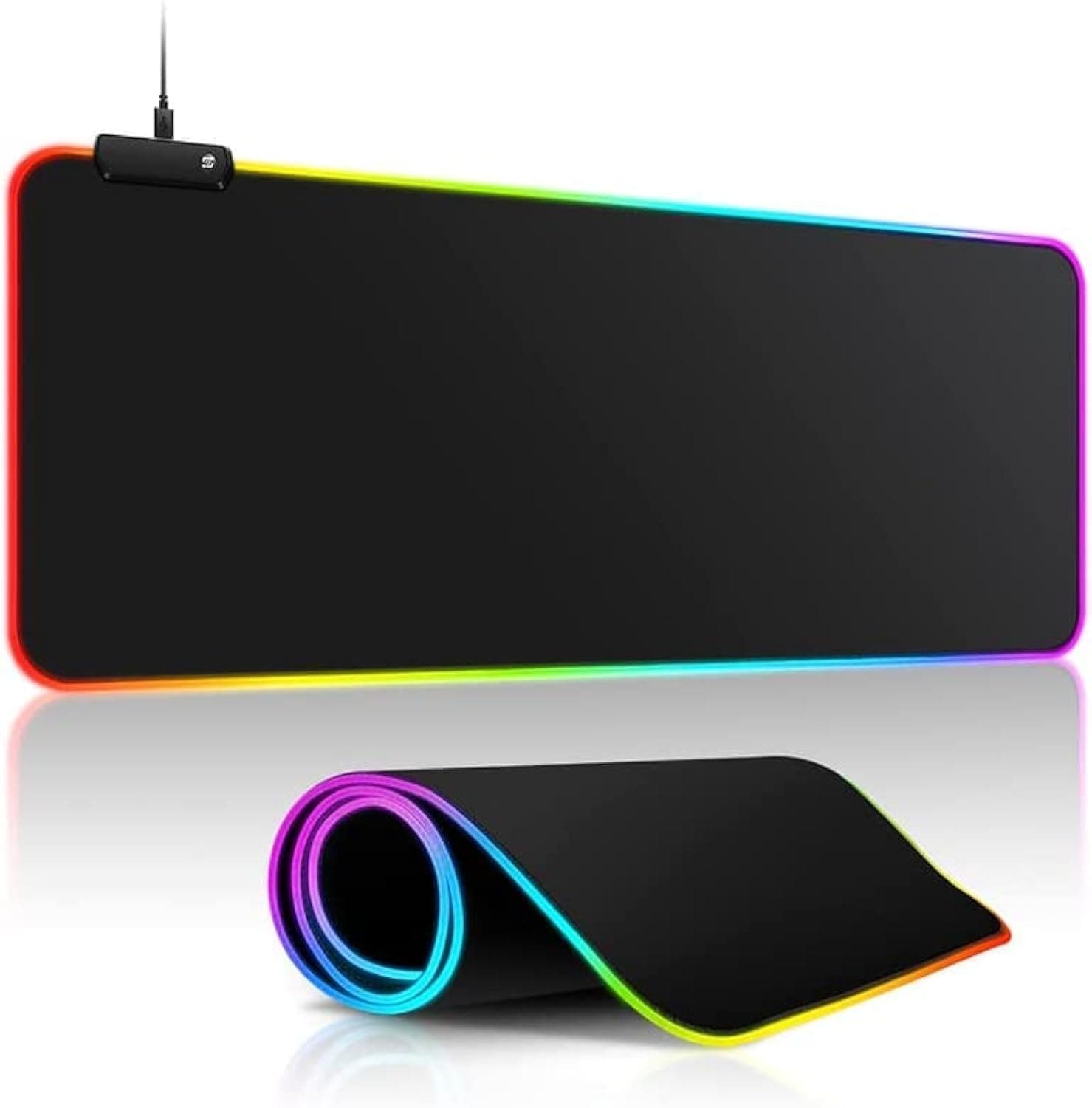 KASTWAVE RGB Gaming Mouse Pad - Transform Your Gaming Experience, 12 Lighting Modes, 2 Brightness Levels, Anti-Slip Waterproof Surface, Large Extended Mouse Mat (31.5 x 11.8 Inch)