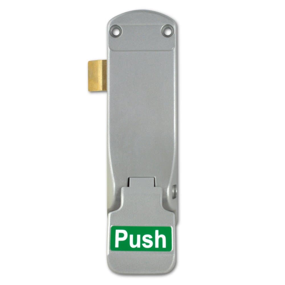 Exidor 297 Emergency Fire Exit Push Pad Panic Latch for Single Door (Silver)