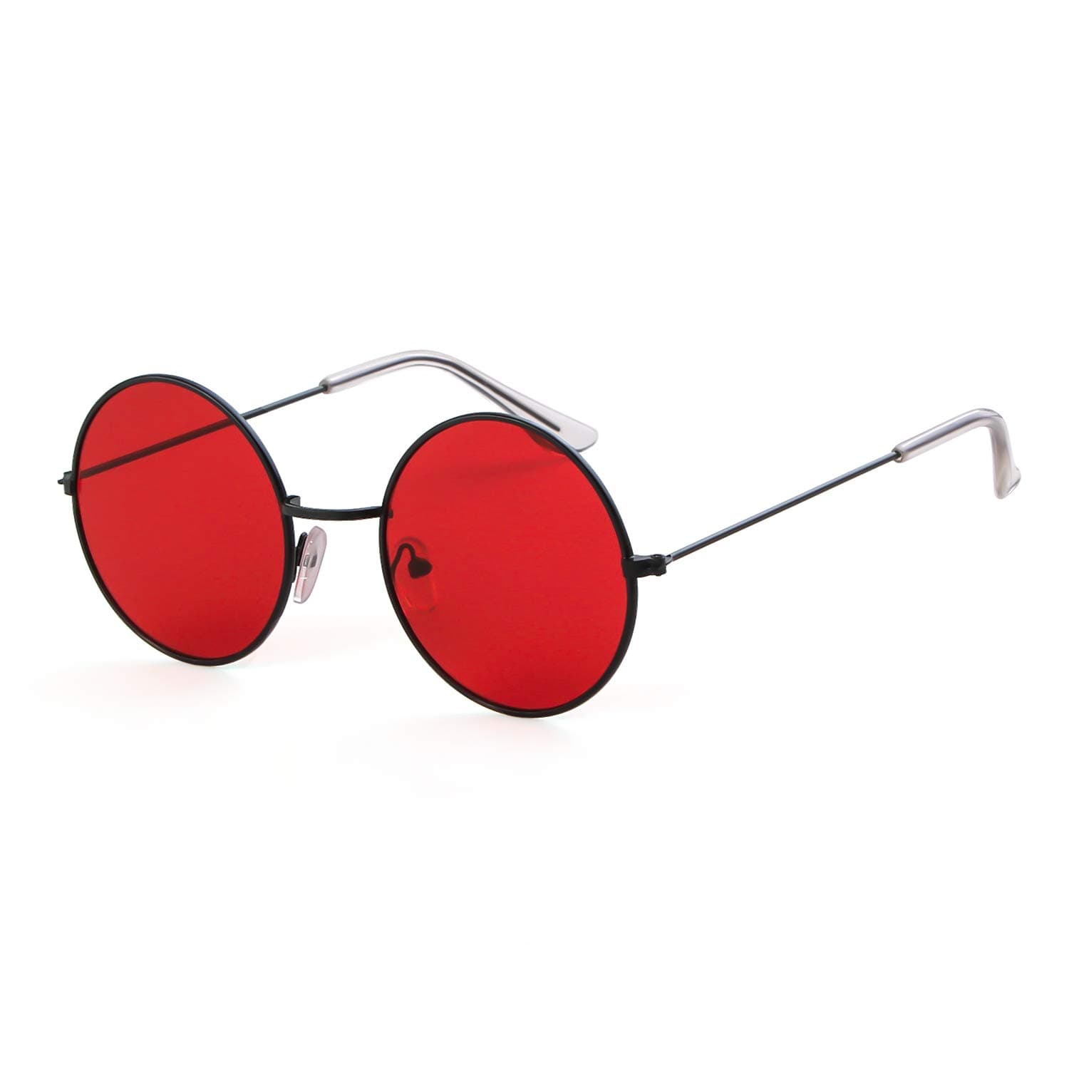 Vintage Small Circle Red SunGlasses
