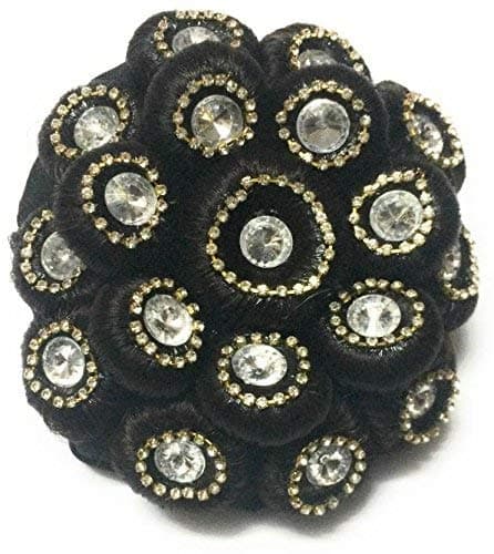 Abrish Women's Studded Juda Bun black
