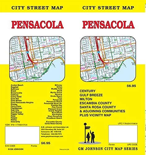 Pensacola. Florida Street Map