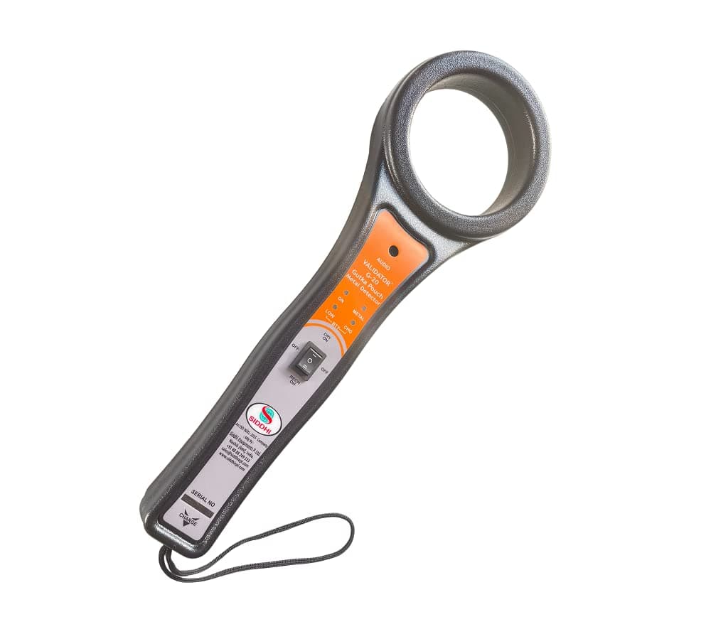 Hand Held Gutka Pouch Detector Model Validator G-20 (Orange) (Gutka Pouch Metal Detector)