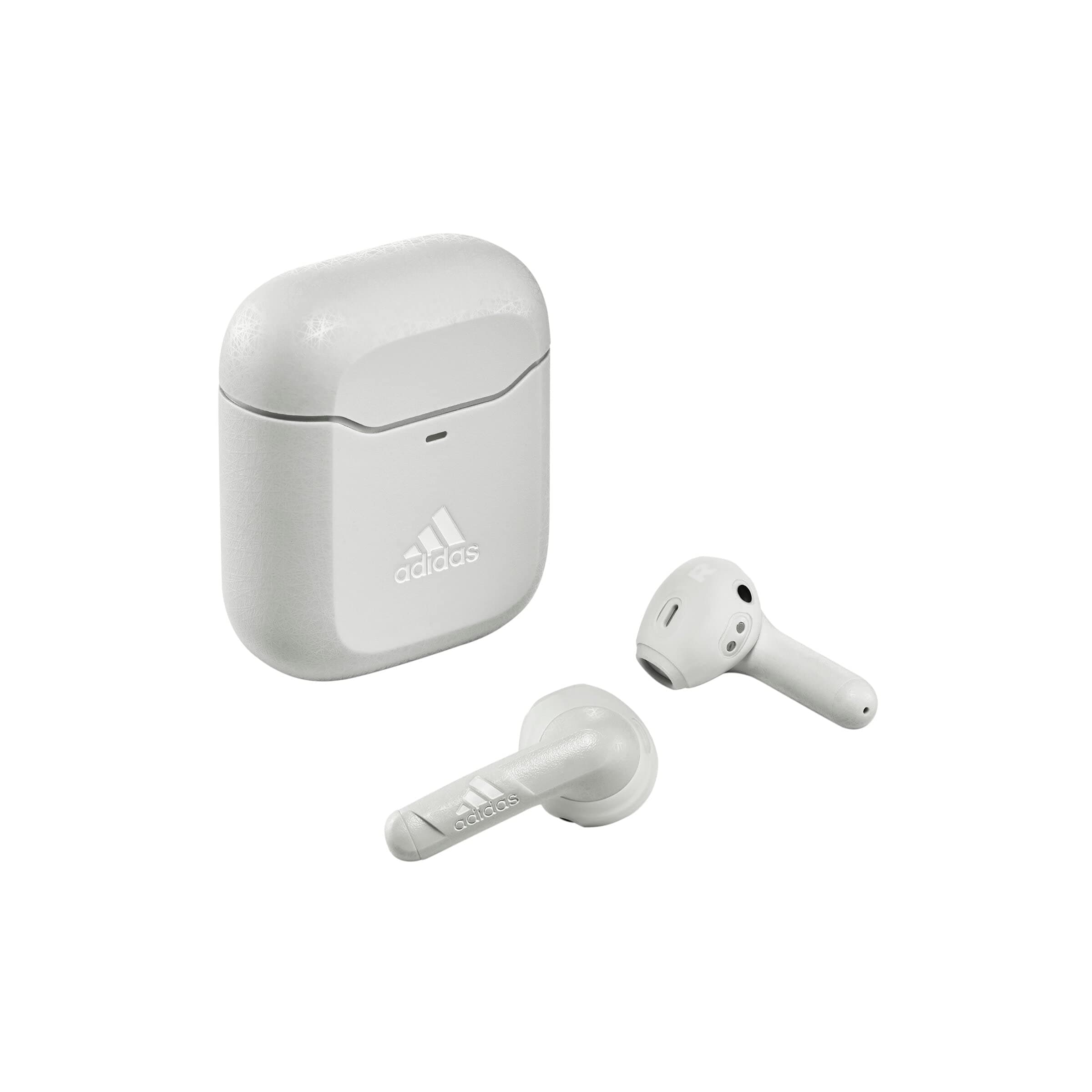 Adidas Z.N.E. 01 TRUE WIRELESS - GYM - True Wireless Bluetooth Earbuds, Immersive Sound w/Equalizer, Long Play Time, Comfort Fit - Works for Android/Apple/PC - Light Grey, Large