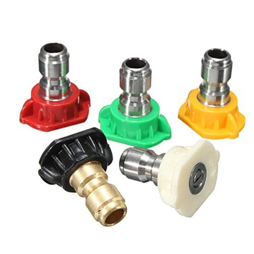 RISHIL WORLD 5pcs 2.5 GPM High Pressure Washer Rotating Turbo Nozzle Spray Nozzles Tips