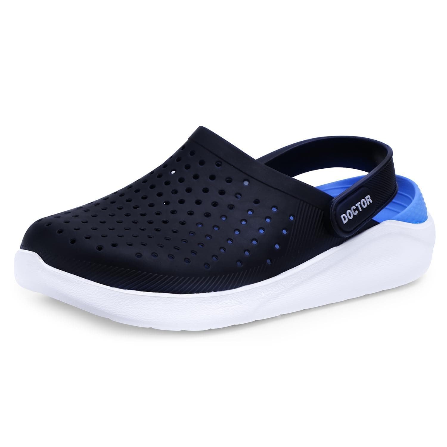 Men's Classic Ultra Soft Clogs/Sandals with Adjustable Back Strap for Adult| Comfortable & Lightweight| Stylish & Anti-Skid|Indoor & Outdoor Waterproof Casual Mules Gents/Boys D-530