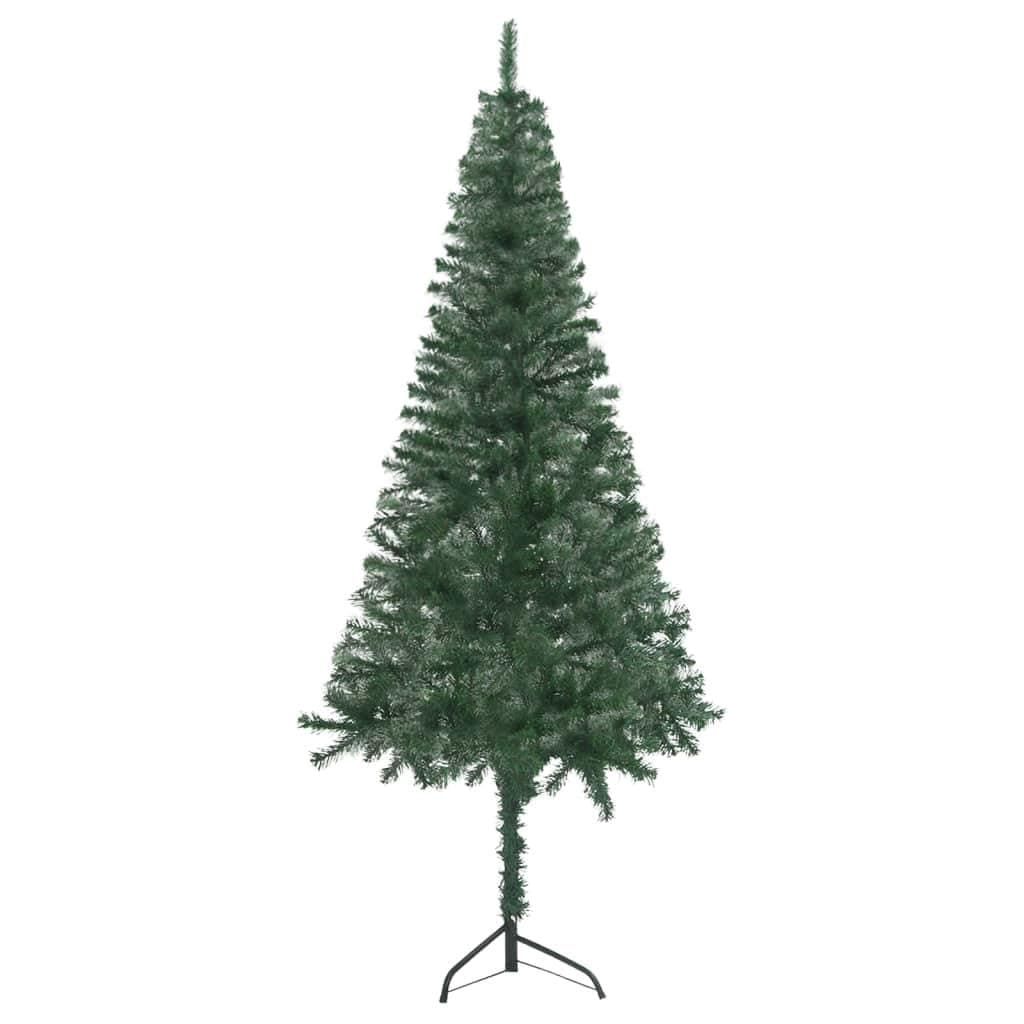 Vinmax Artificial Christmas Tree 4ft - Green PVC Corner Xmas Tree - Space-Saving Small Holiday Tree for Festive Décor-Green(4 x 1 ft)