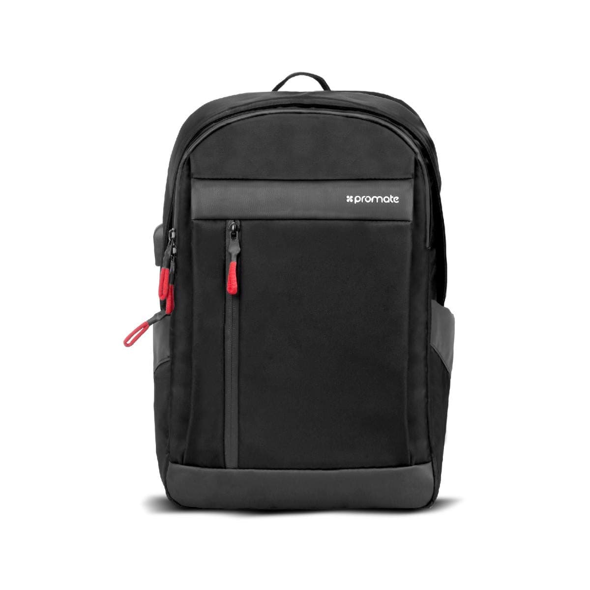 Promate Laptop Backpack, Lightweight Durable 13 Inch Laptop Multi-Storage Pockets Backpack with USB Charging Port, Secure Anti-Theft Design and Water-Resistant for MacBook Pro, iPad,HP, Metro-BP