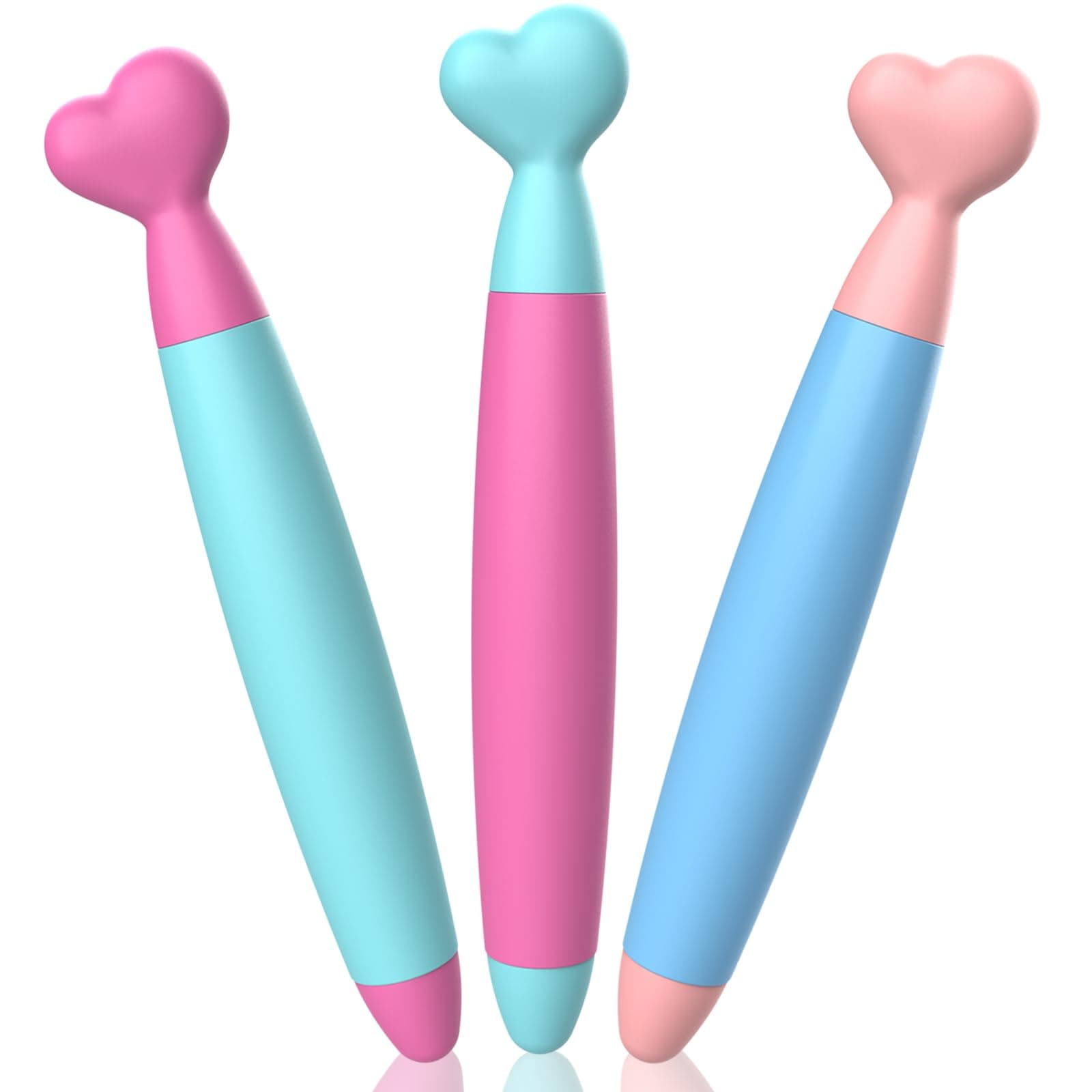 Digiroot Kids Stylus Pens - 3 Pack with Durable Rubber Tips, Compatible with Fire, iPad, iPhone, Android Tablets and Phones