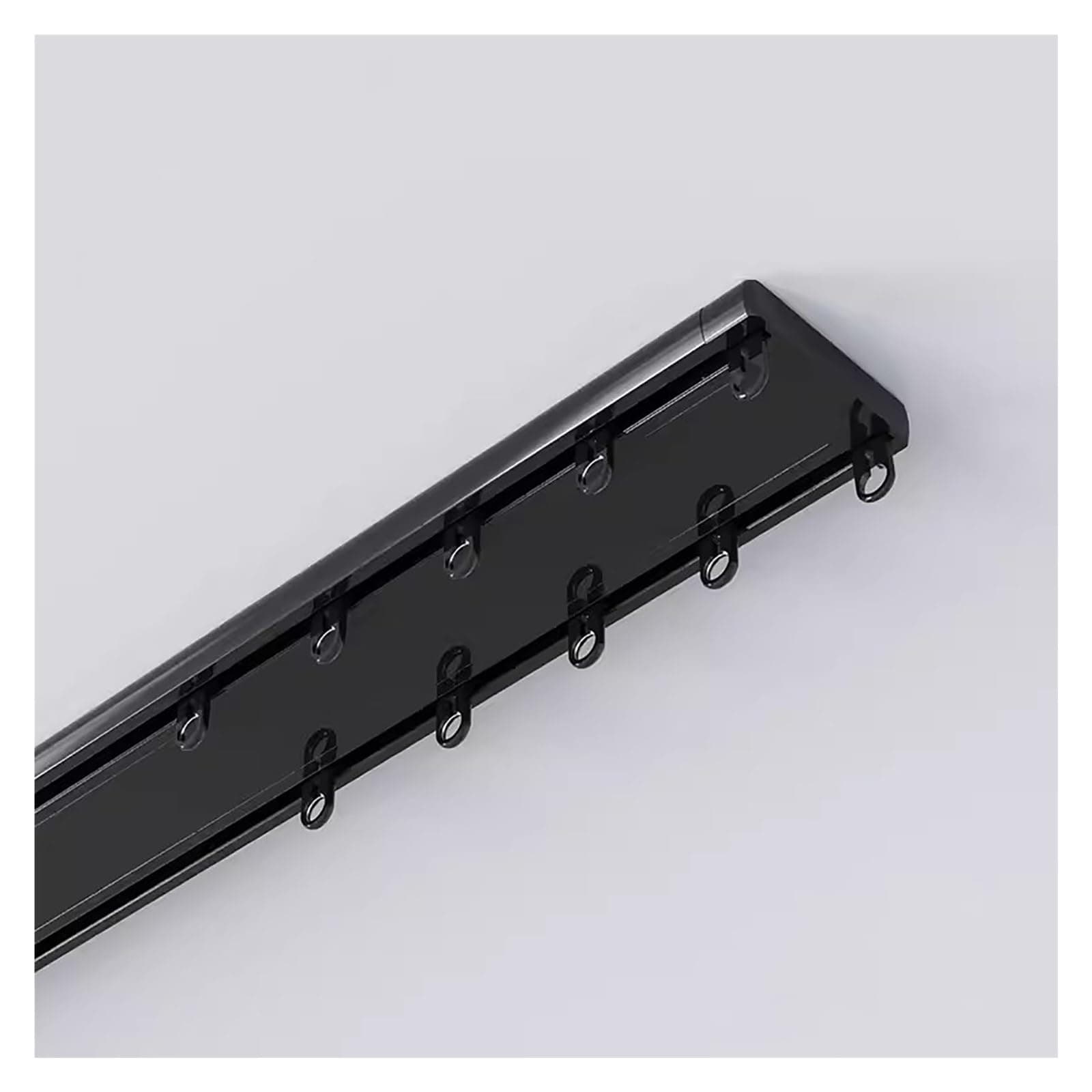 3.3-26ft Curtain Conjoined Double Track Rails Ceiling Mounting, Heavy Duty Partition Room Divider Curtain Track System, Aluminum Window Rod Pole Connecting For RV Living Room Hospital Bedroom(Color:Bl