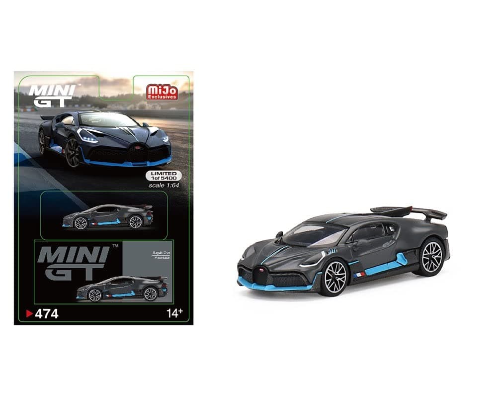 Truescale Miniatures True Scale Model Car Compatible with Bugatti Divo Presentation 1/64 Diecast Model Car MGT00474