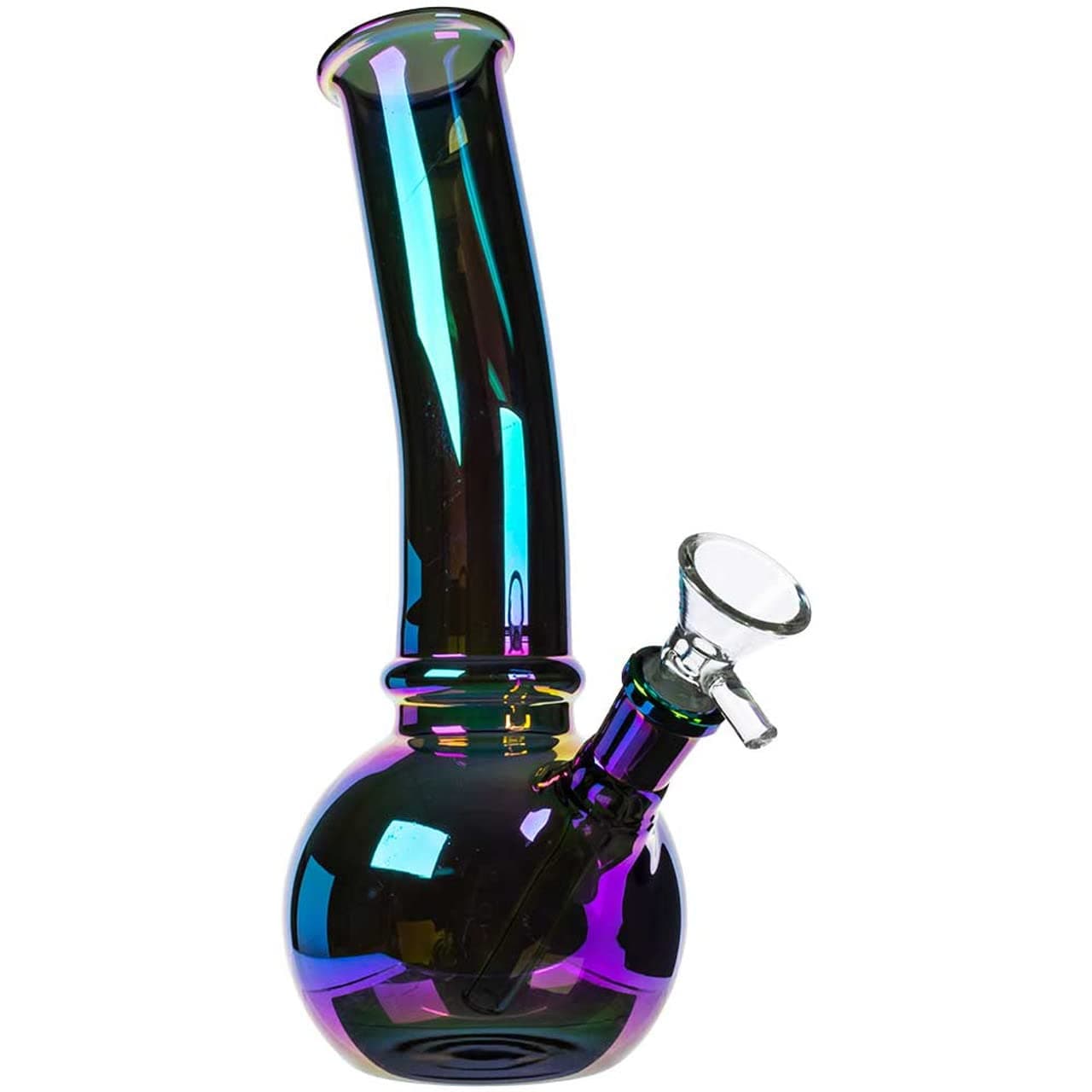 ParaCity Glass 8" Iridescent Bubble Bong Water Pipe