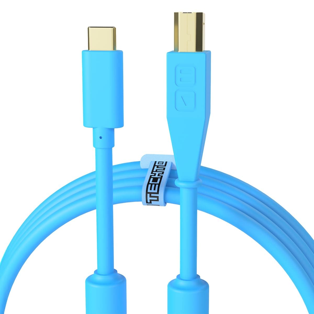 Chroma Cables: Audio Optimized 1.5M USB-C to USB-B Cable with 56K Resistor (Blue, 1.5m)