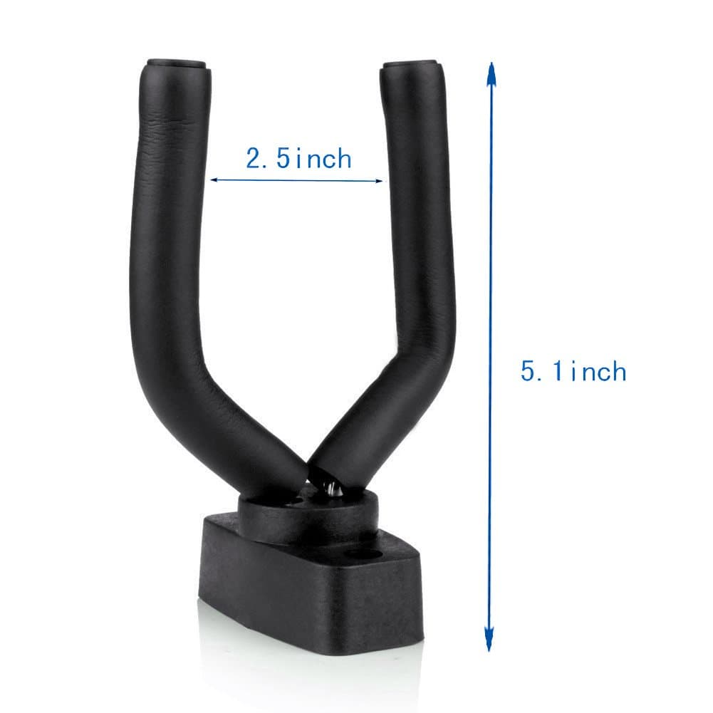 Guitar Hanger Hook Guitar Display Bracket Wall Mounted Guitar Wall Hanger Hook Holder 4 Pack - Fits All Guitars, Bass, Banjo, Etc
