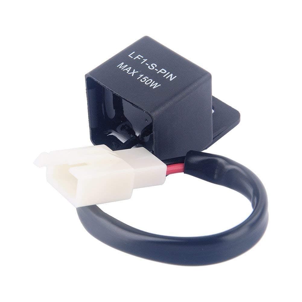 Yosoo 2 Pin 12V Auto Motorcycle Led Turn Indicator Light Flasher Relay Turn Rate Control Blink Relais