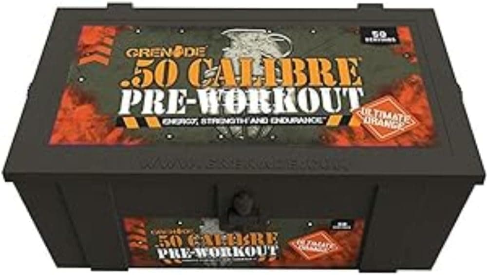 Grenade 50 Calibre Pre-Workout Devastation - Ultimate Orange, 50 Servings, 580 g