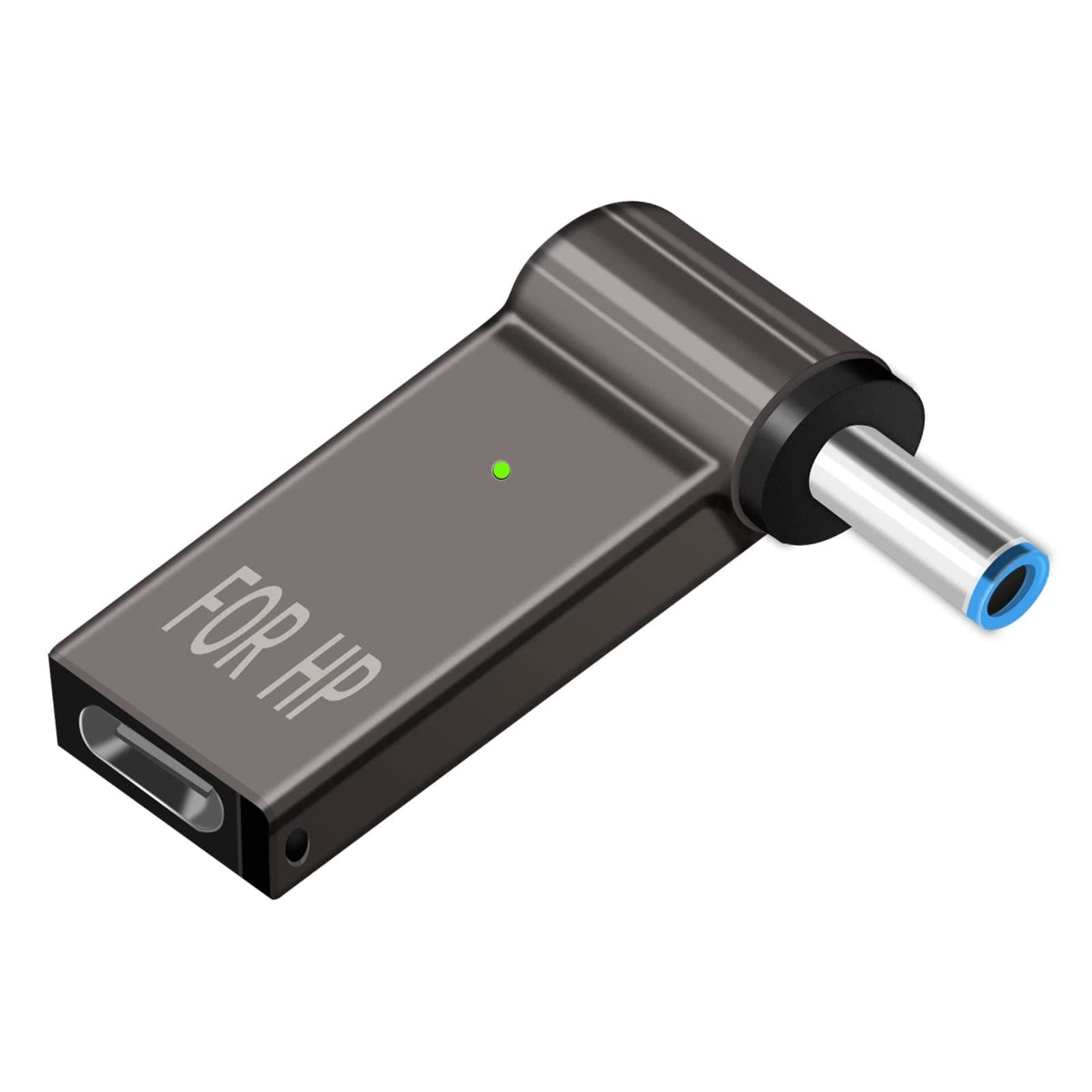 Excefore USB C to 4.5mm Adapter, Laptop Charging Adapter Female Type C to Male DC Barrel Jack Plug Converter 100w Pd Power Charger Connector Tip for Probook Notebook Elitebook