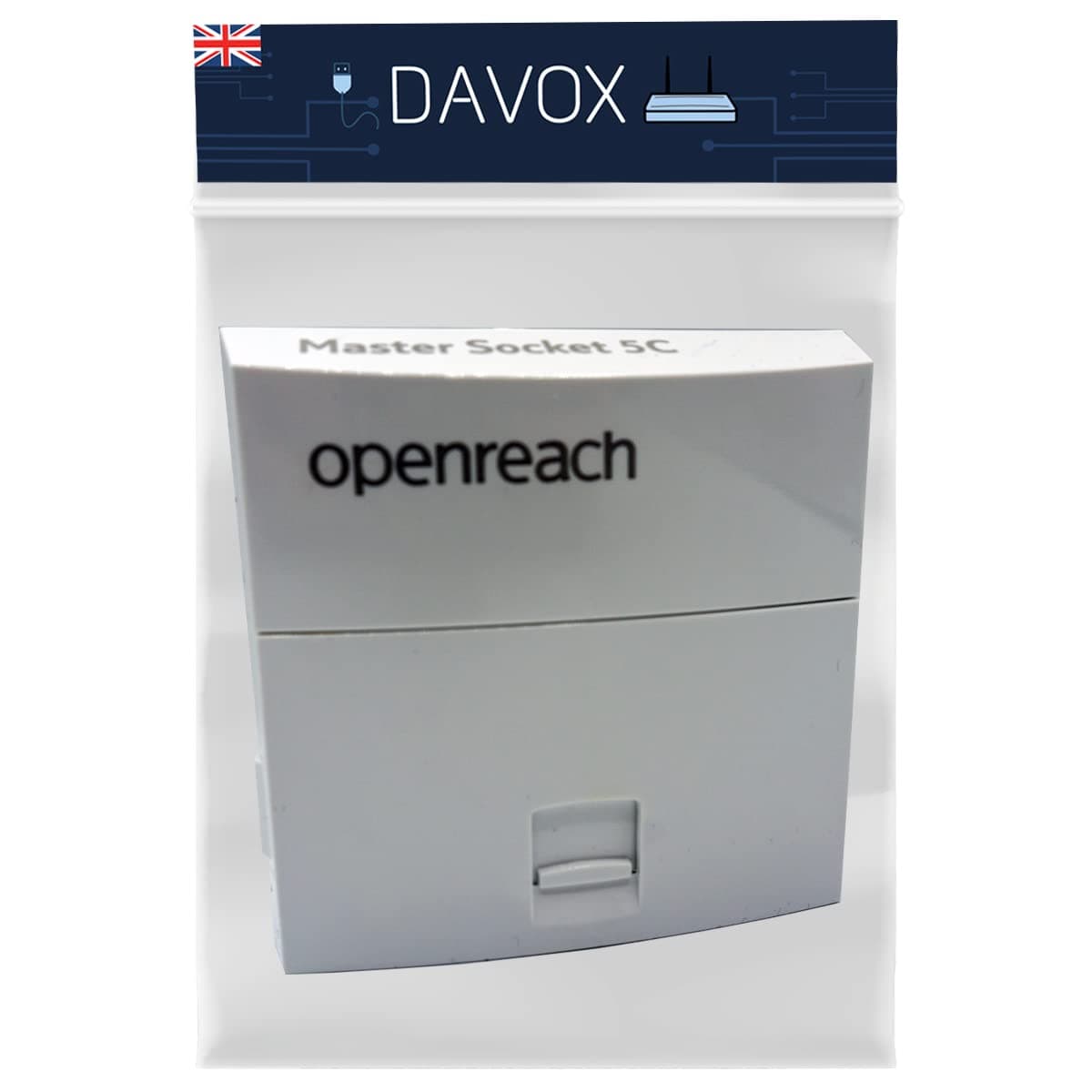 DAVOXGenuine BT Openreach NTE5c MK2 Main Master Telephone Socket with Tool less IDC Cable Connections