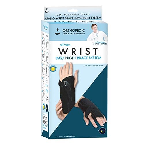aPallo Wrist Brace System, Day/Night Combo, Left