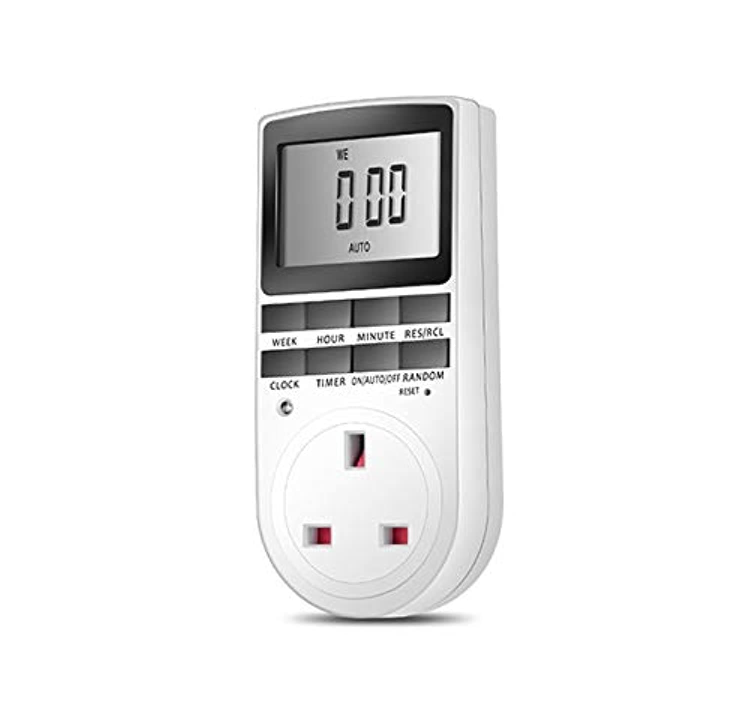 Digital Electrical Plug in Timer Socket 24 Hours / 7 Day Weekly Programmable Light Switch